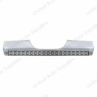 Motorcycle Rear Signal Light Bar With 19 LED 12" Light Bar - Red LED/Clear Lens