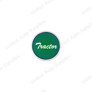 "Tractor" Long Air Valve Knob - Green Glossy Sticker