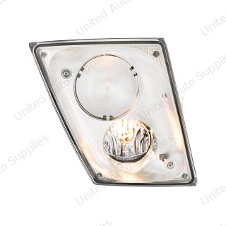 Chrome Fog Light Assembly For 2003-2017 Volvo VN/VNL - Passenger