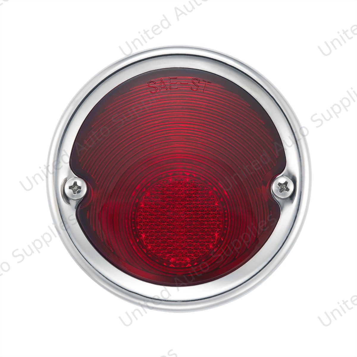 Tail Light Assembly With Stainless Steel Bezel & Housing For 1954-59 Chevy Truck