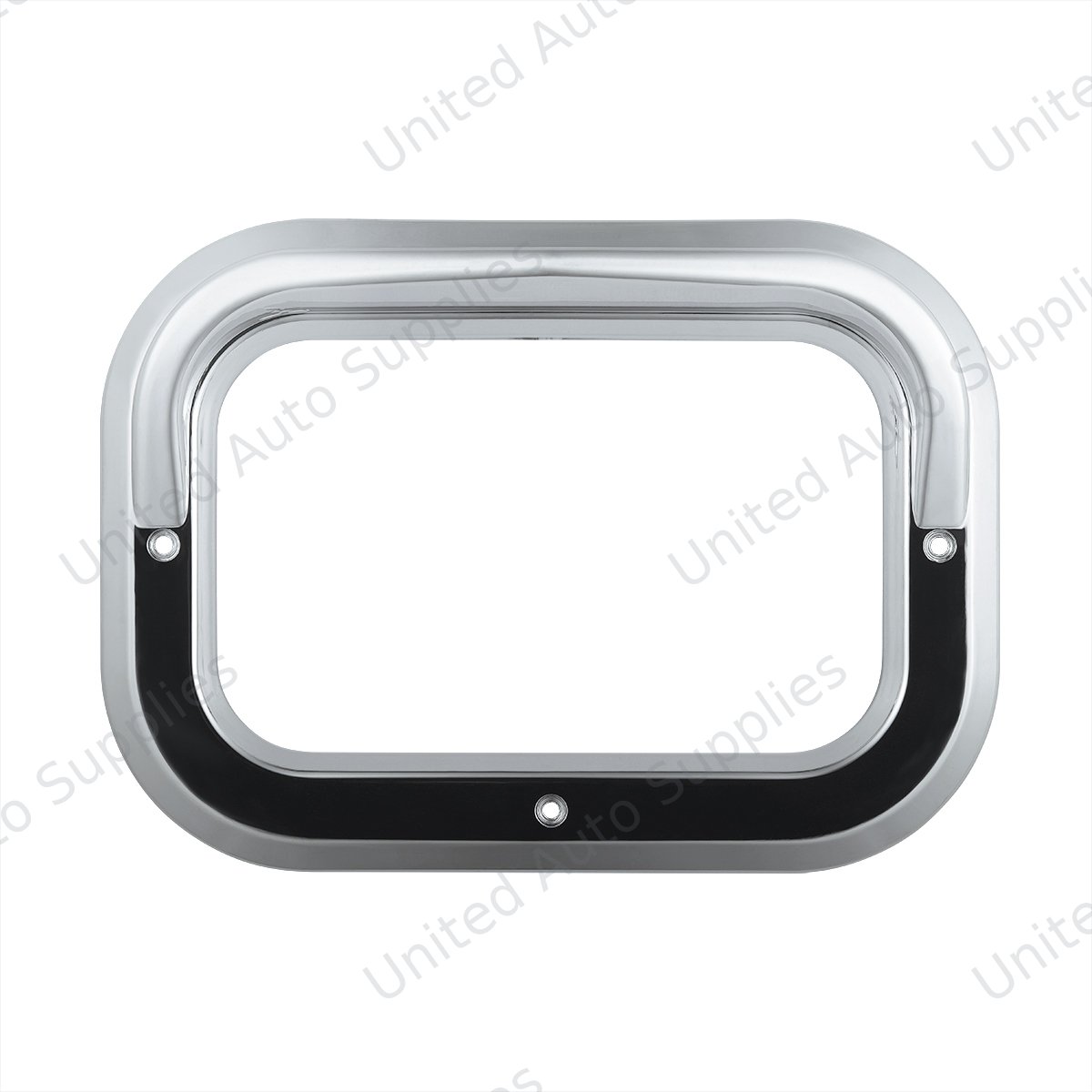 Rectangular Light Bezel With Visor
