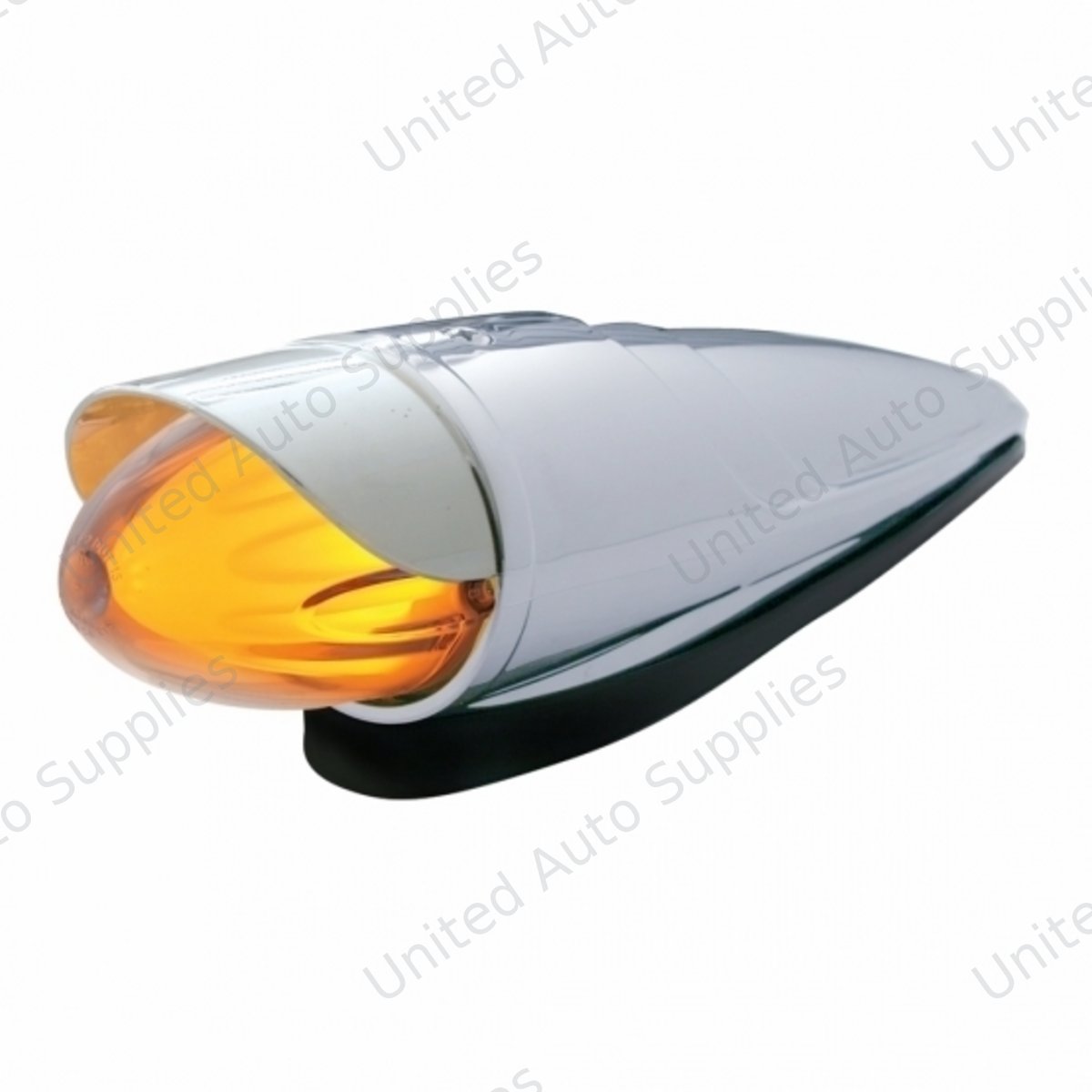 9 LED Dual Function GloLight Watermelon Grakon 1000 Cab Light Kit With Visor - Amber LED/Clear Lens