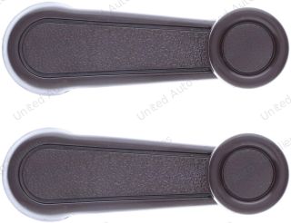 Window Crank Handle (2pcs) Plastic, Metal Brown for 1984-2026 Toyota Land Cruiser; 1990-1992 Daihatsu Rocky