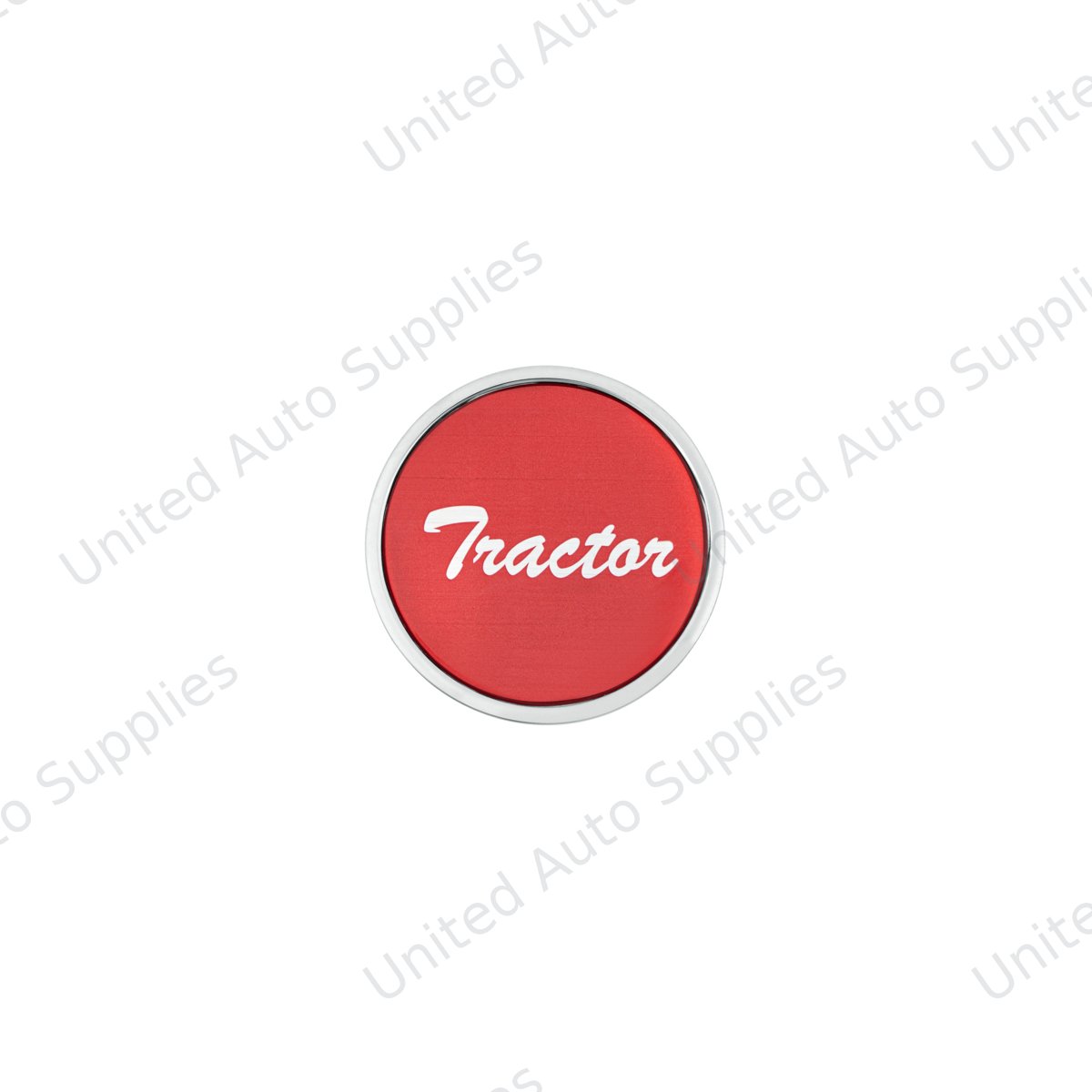 "Tractor" Long Air Valve Knob - Red Glossy Sticker