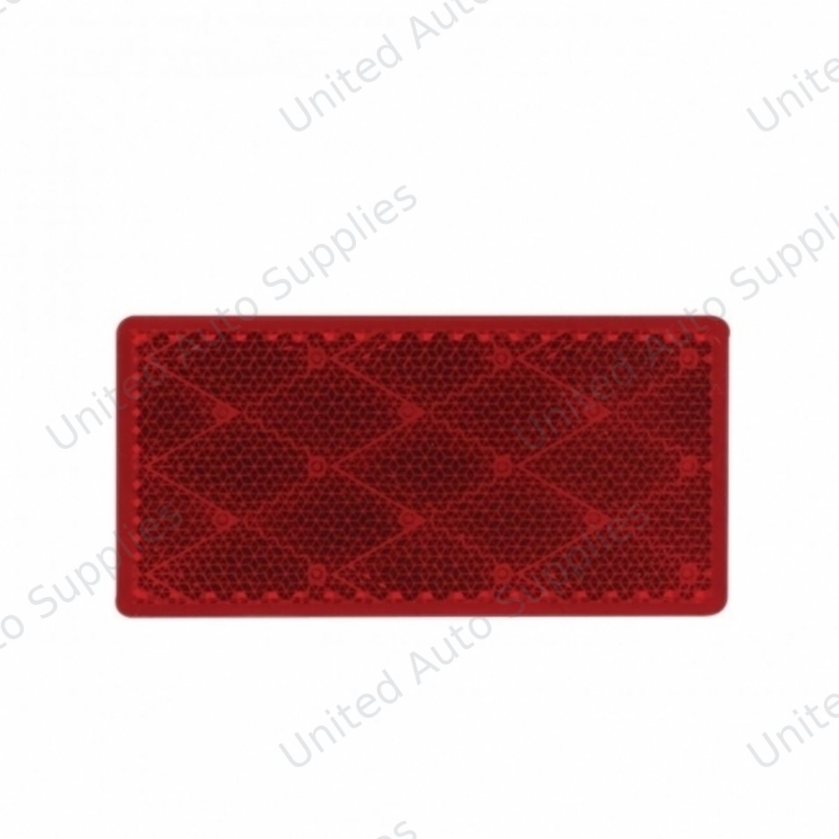 Rectangular Quick Mount Reflector - Red
