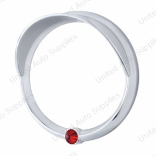 Signature Series Speed/Tachometer Gauge Cover With Visor For Freightliner -Red Crystal