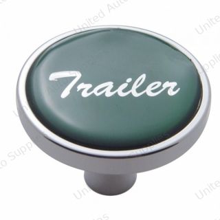 "Trailer" Short Air Valve Knob - Green Glossy Sticker