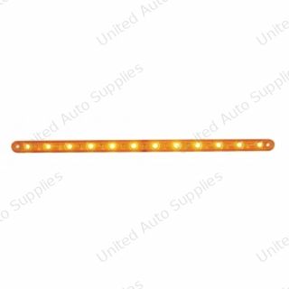 12 LED 12" Ultra Slim Light Bar Only (Turn Signal) - Amber LED/Amber Lens (Bulk)