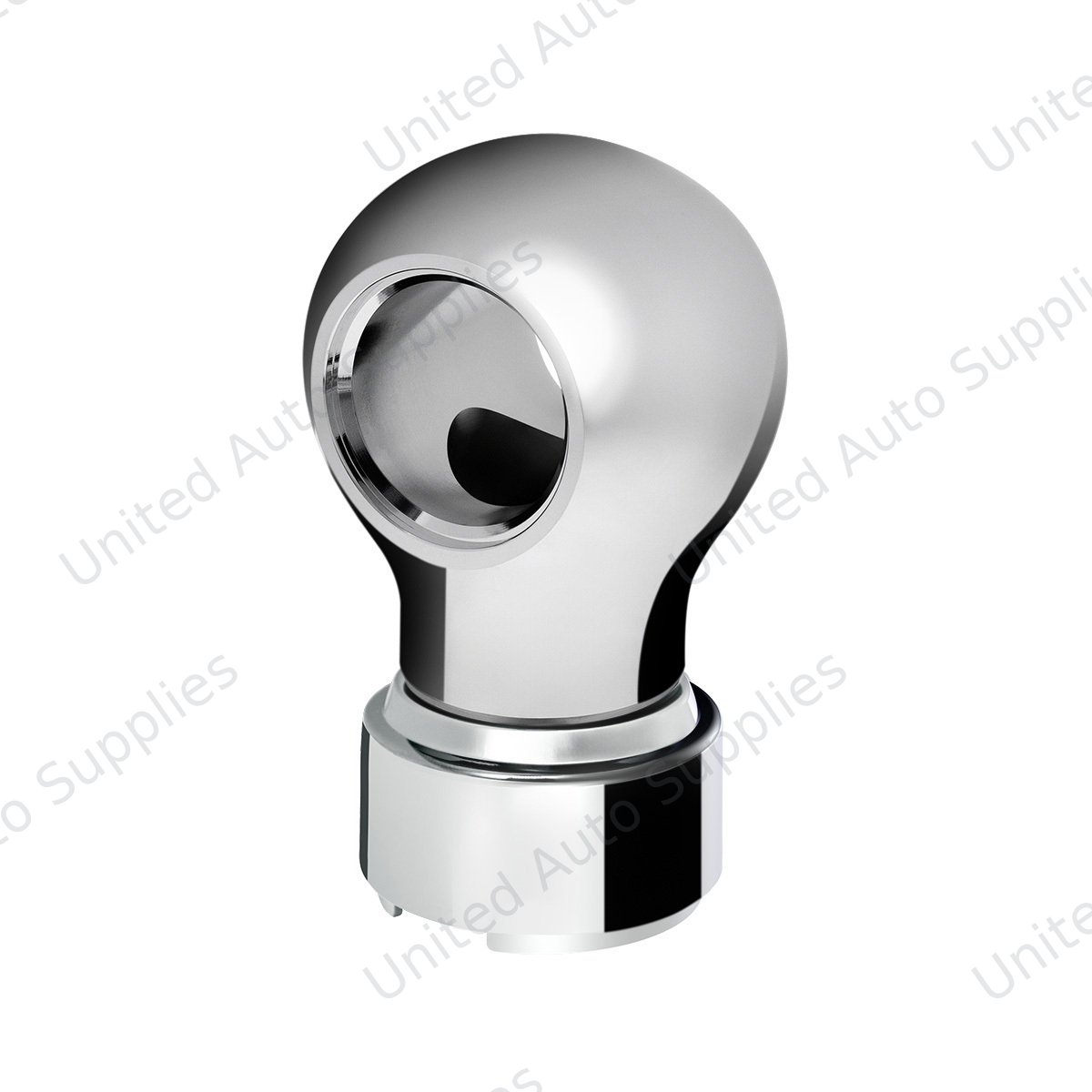 Thread-On Charlotte Gearshift Knob With 9/10 Speed Adapter-Chrome