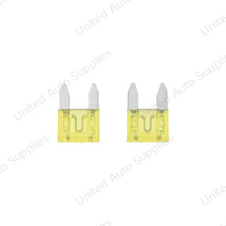 20 Amp Yellow Mini Fuse (2-Pack)