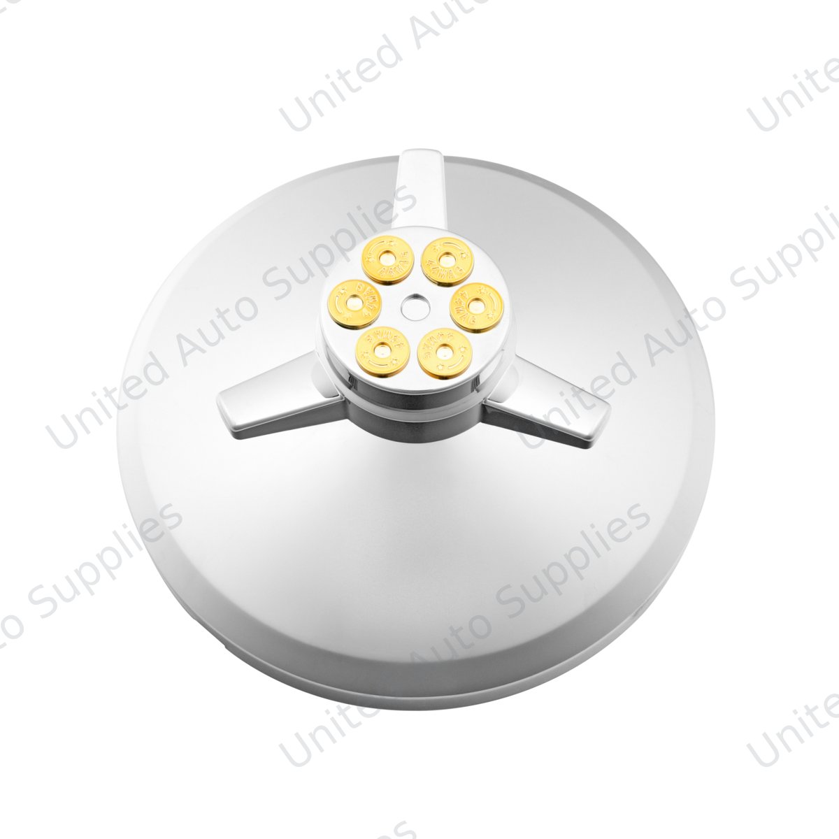Chrome Cover With Gun Cylinder Spinner For UP Rear Axle Cover