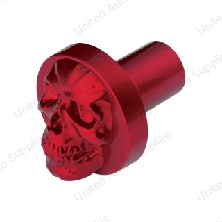 Skull Air Valve Knob - Candy Red