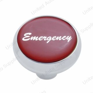 "Emergency" Deluxe Air Valve Knob - Red Glossy Sticker