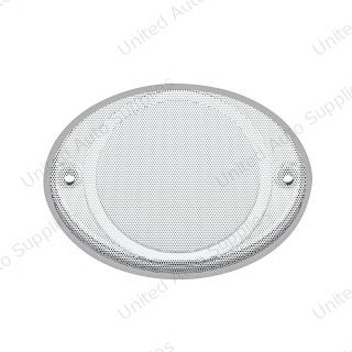 Chrome CB Radio Speaker Cover For Kenworth W900L/T600 (1993-2005) And T800 (1986-2005)