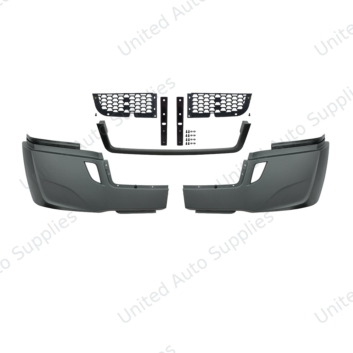 5-Piece Bumper Kit Without Fog Light Opening For 2018-2024 Freightliner Cascadia