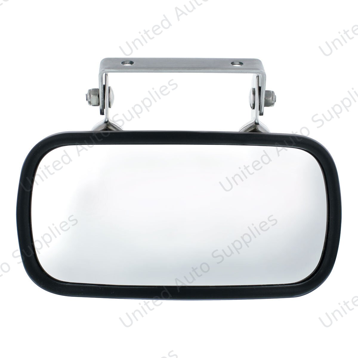 Rectangular 430 Stainless Steel Over Door Convex Mirror With Mounting Bracket