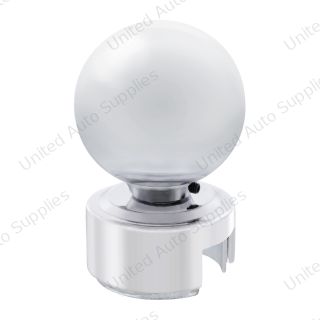 Ball Gearshift Knob With 13/15/18 Speed Adapter - Chrome