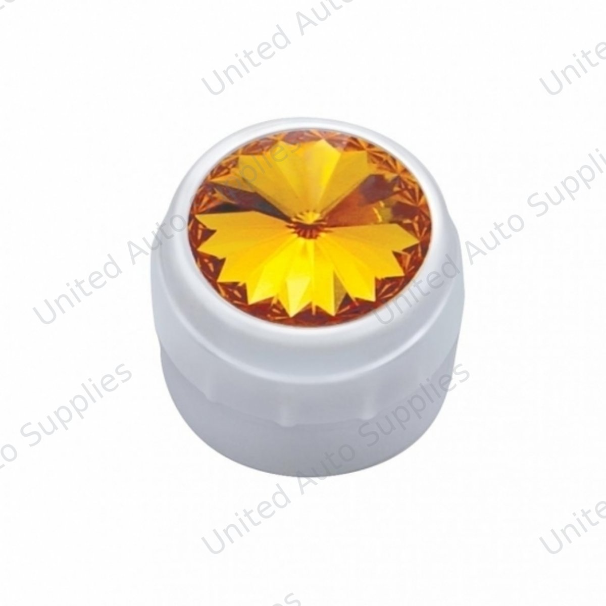 Delphi Radio Knob With Amber Crystal