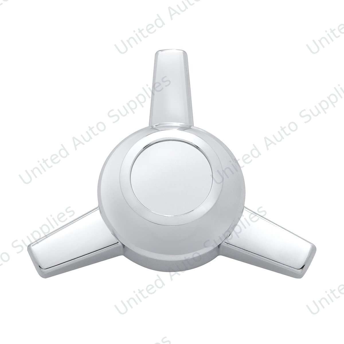 Chrome Metal Die-Cast 3 Straight Bar Spinner Only