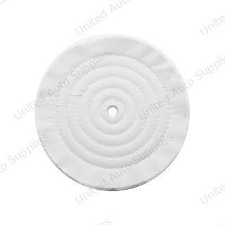 8" White Soft Muslin Buff - 1/2" Arbor