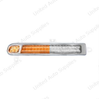 Double Fury 78 LED Turn Signal Light For 2008-2024 Peterbilt 389-Amber & White,Driver