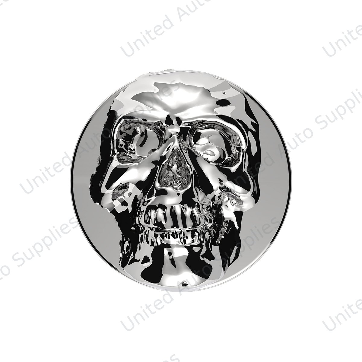 Skull Air Valve Knob - Chrome