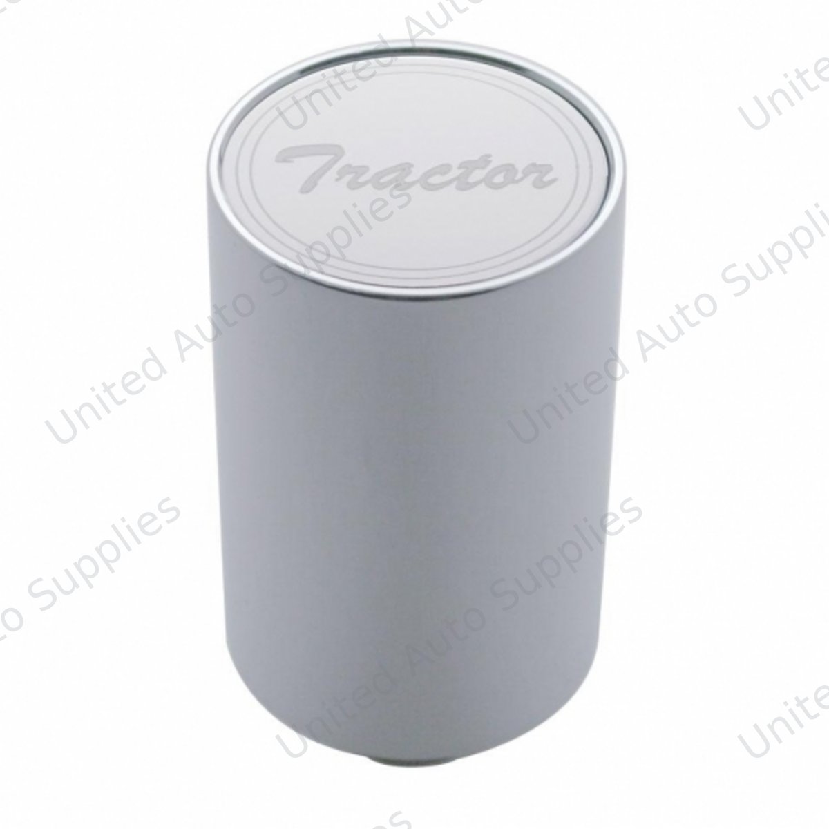 "Tractor" 3" Air Valve Knob - Stainless Plaque With Cursive Script