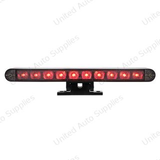 10 LED Dual Function 3rd Brake Light With Black Swivel Pedestal Base - Red LED/Clear Lens