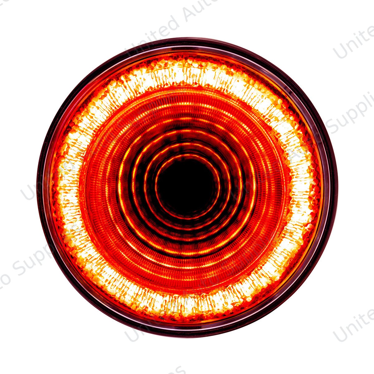 Mirage 24 LED 4" Round Stop/Turn/Tail Light - Red LED/Clear Lens (Bulk)