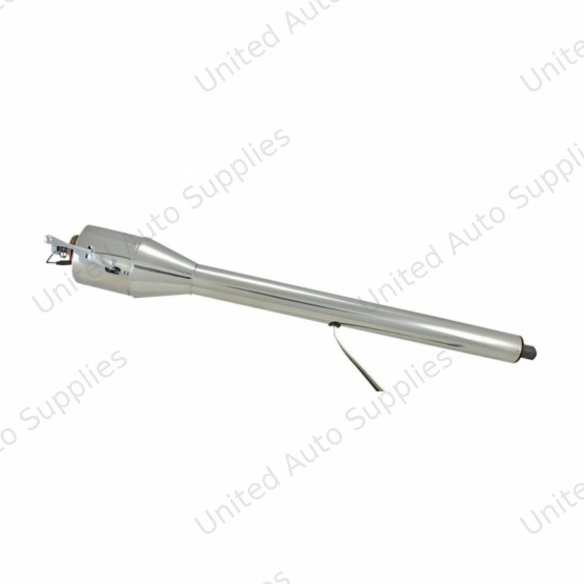 33" Long, 1" DD Shaft, Polished Stainless Steel Floor Shift Tilt Steering Column