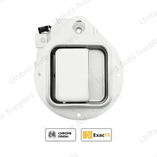 Chrome Exterior Door Handle For 1987-2005 Peterbilt 379/378/385, 1987-2000 377/376/375 - Passenger