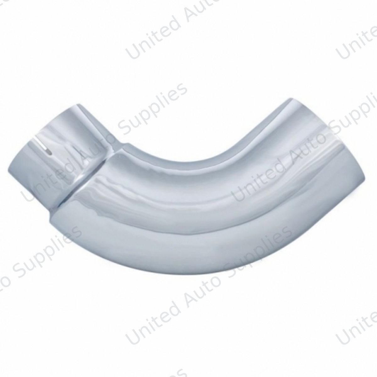 Chrome 90 Degree Exhaust Elbow, Reduce 6" O.D. To 5" I.D. - 13" X 13"