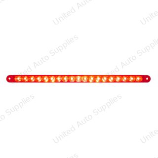 19 LED 12" Reflector Light Bar (Stop, Turn & Tail) - Red LED/Red Lens (Bulk)