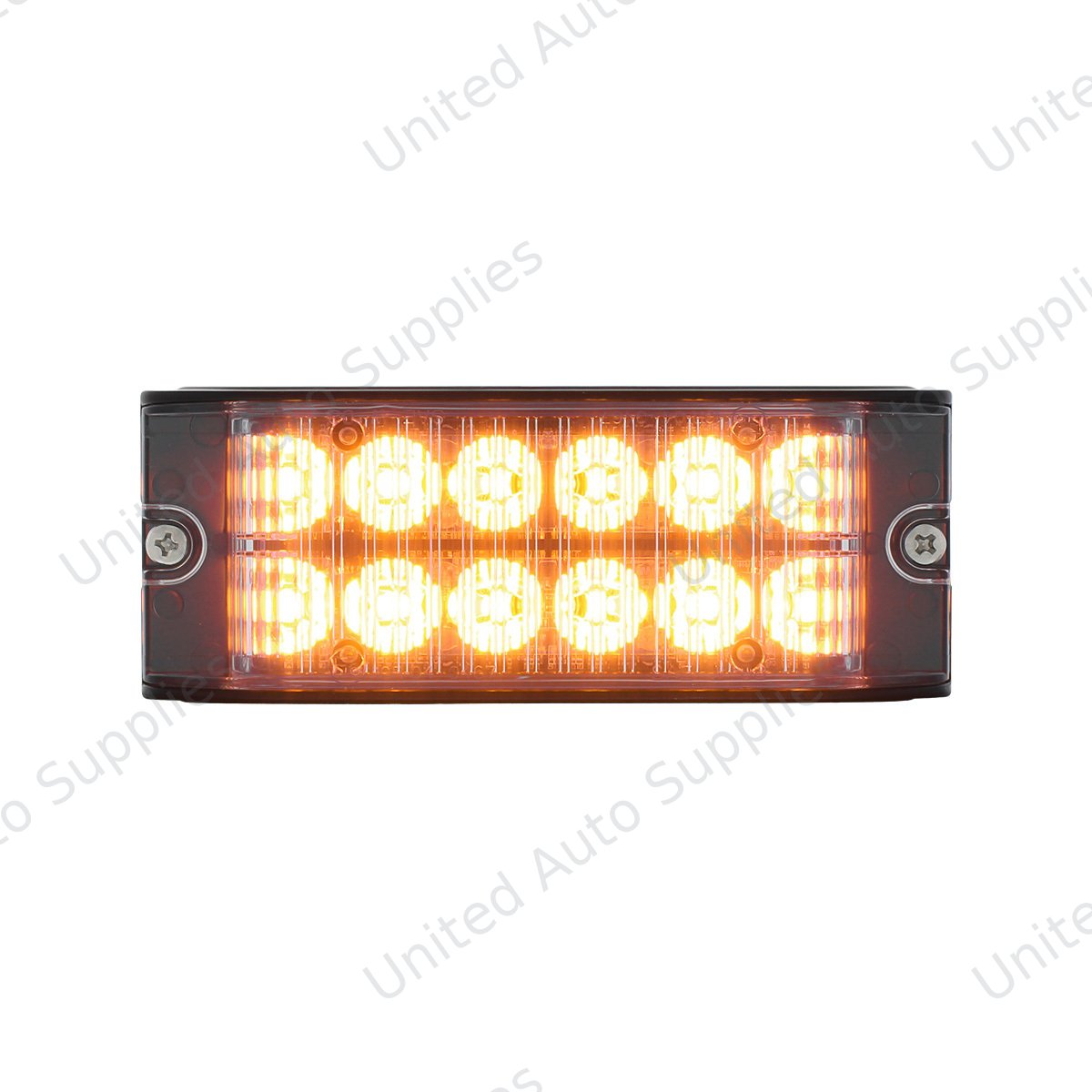12 High Power LED Low Profile Warning Lighthead - Amber LED