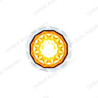 2 LED Dual Function Mini Crystal Watermelon Light (Clearance/Marker)-Amber LED/Clear Lens