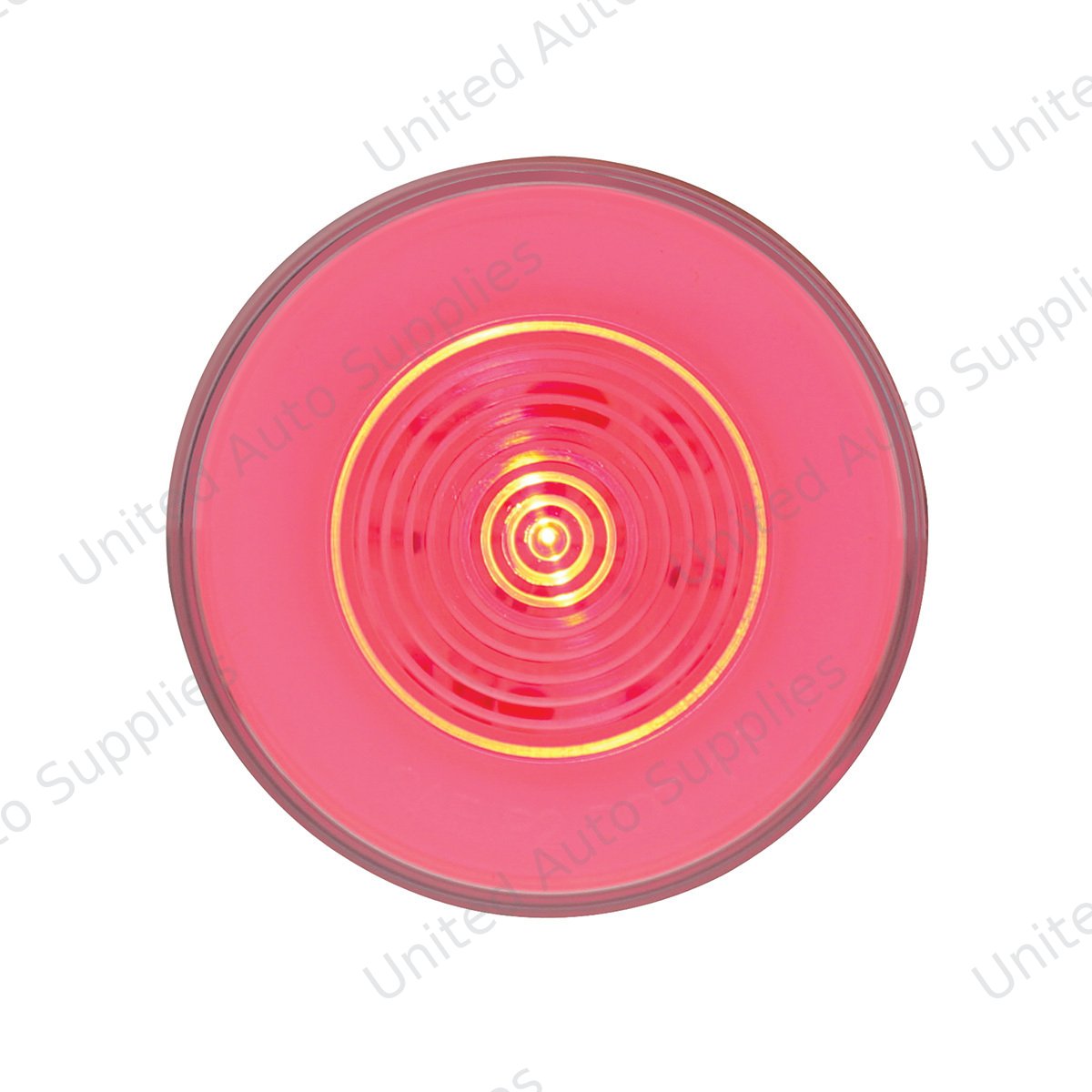 GloLight 9 LED 2.5" Round Clearance/Marker Light - Red LED/Clear Lens