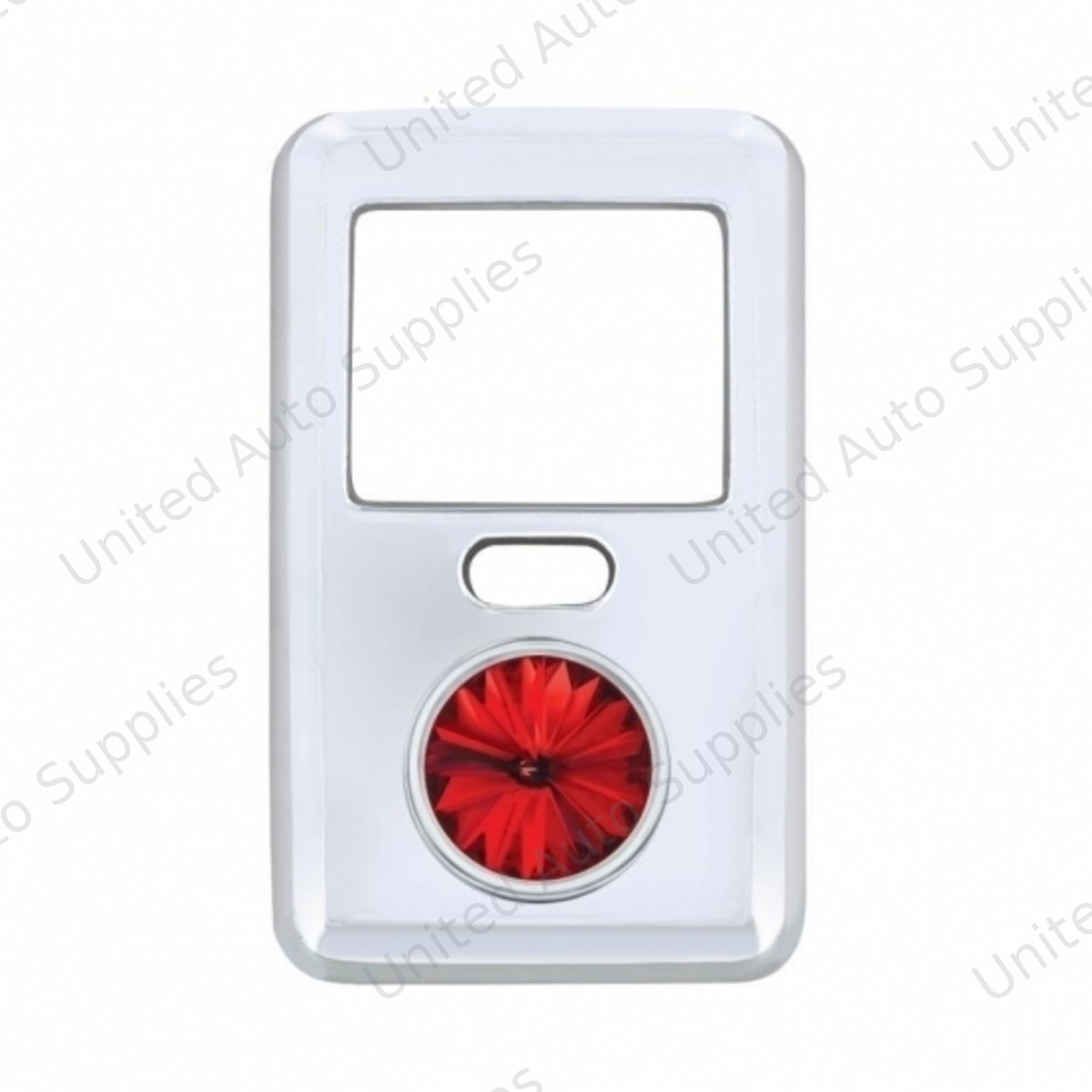 Rocker Switch Cover With Crystal For 1998-2018 Volvo VNL - Red