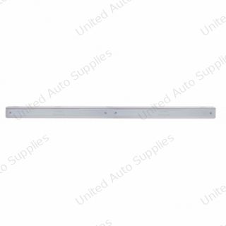 25-5/16" Stainless Light Bracket With 2X 14 LED 12" Light Bars - Red LED/Chrome Lens