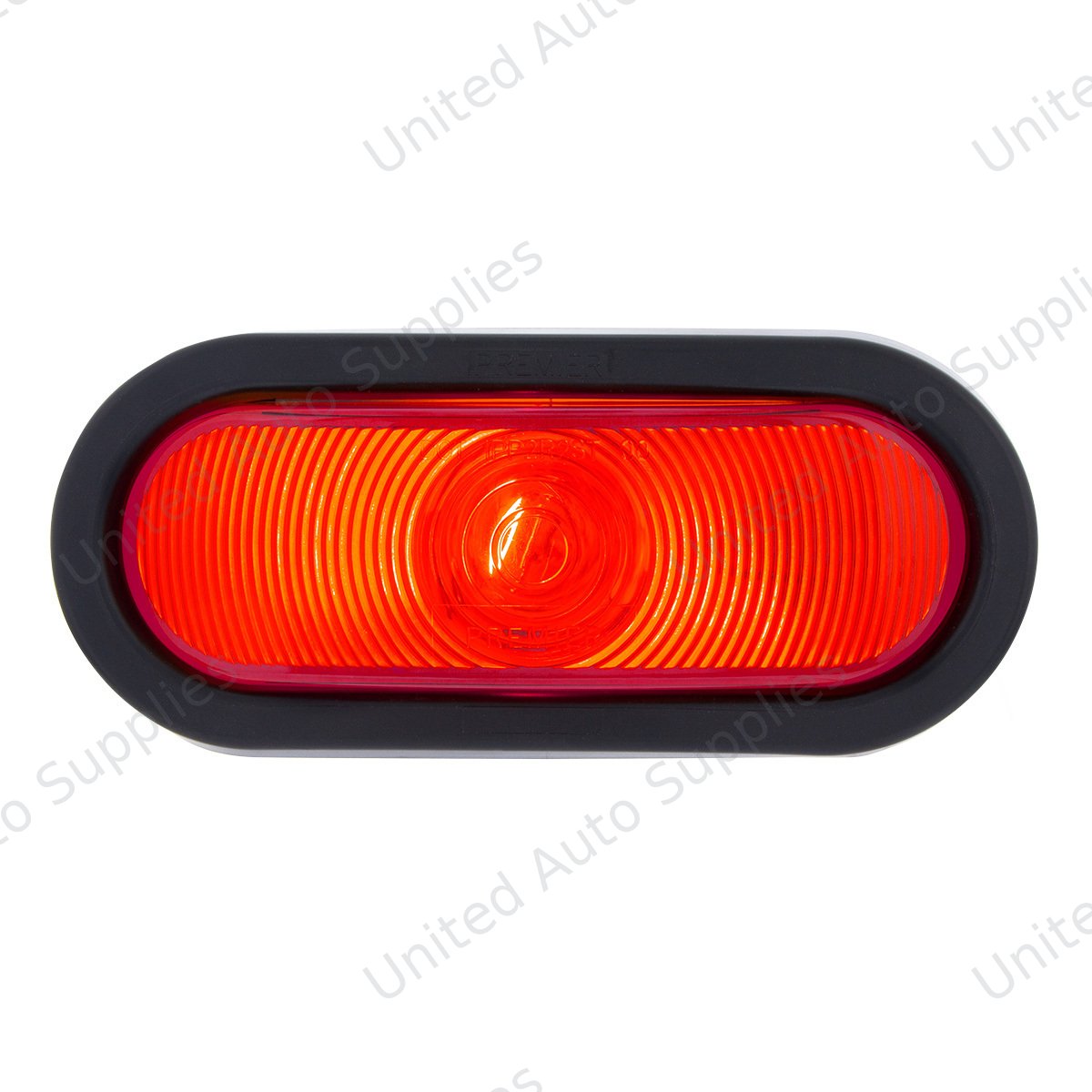 6" Oval Light Kit (Stop, Turn & Tail) - Red Lens
