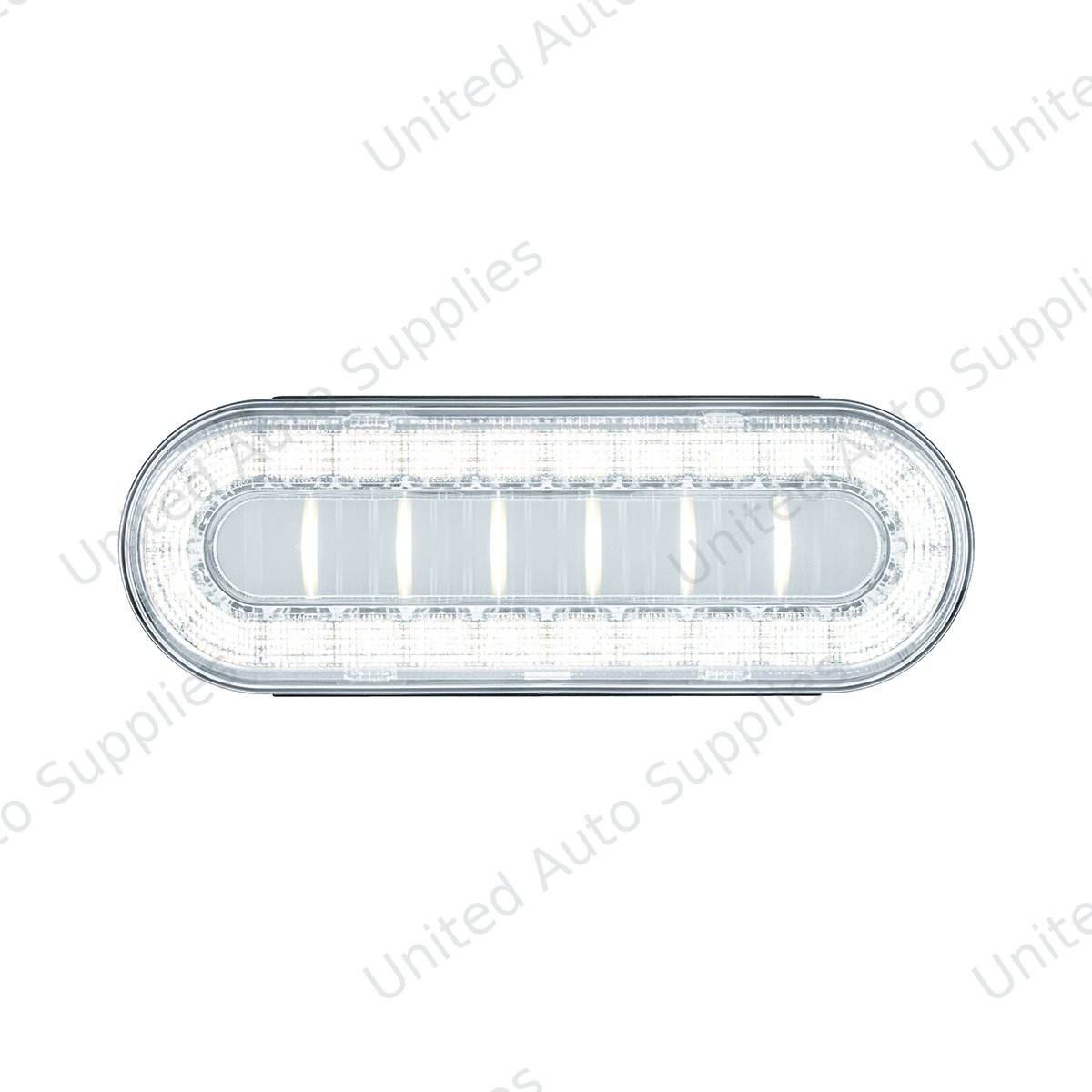 30 LED 6" Oval Lumos Light I-Series (Back-Up) - White LED/Clear Lens