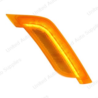 12 Amber LED Fender Turn Signal Light For Peterbilt 579 (2012-2021) & 587 (2012-2018)- Passenger, Amber Lens
