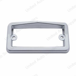 Chrome Plastic Rectangular Visor Light Bezel For Freightliner