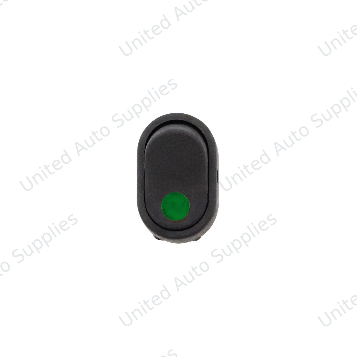 Green Illum Oval Rocker 16 Amp 12V On/Off 1/2" Dia. 1 Pc.