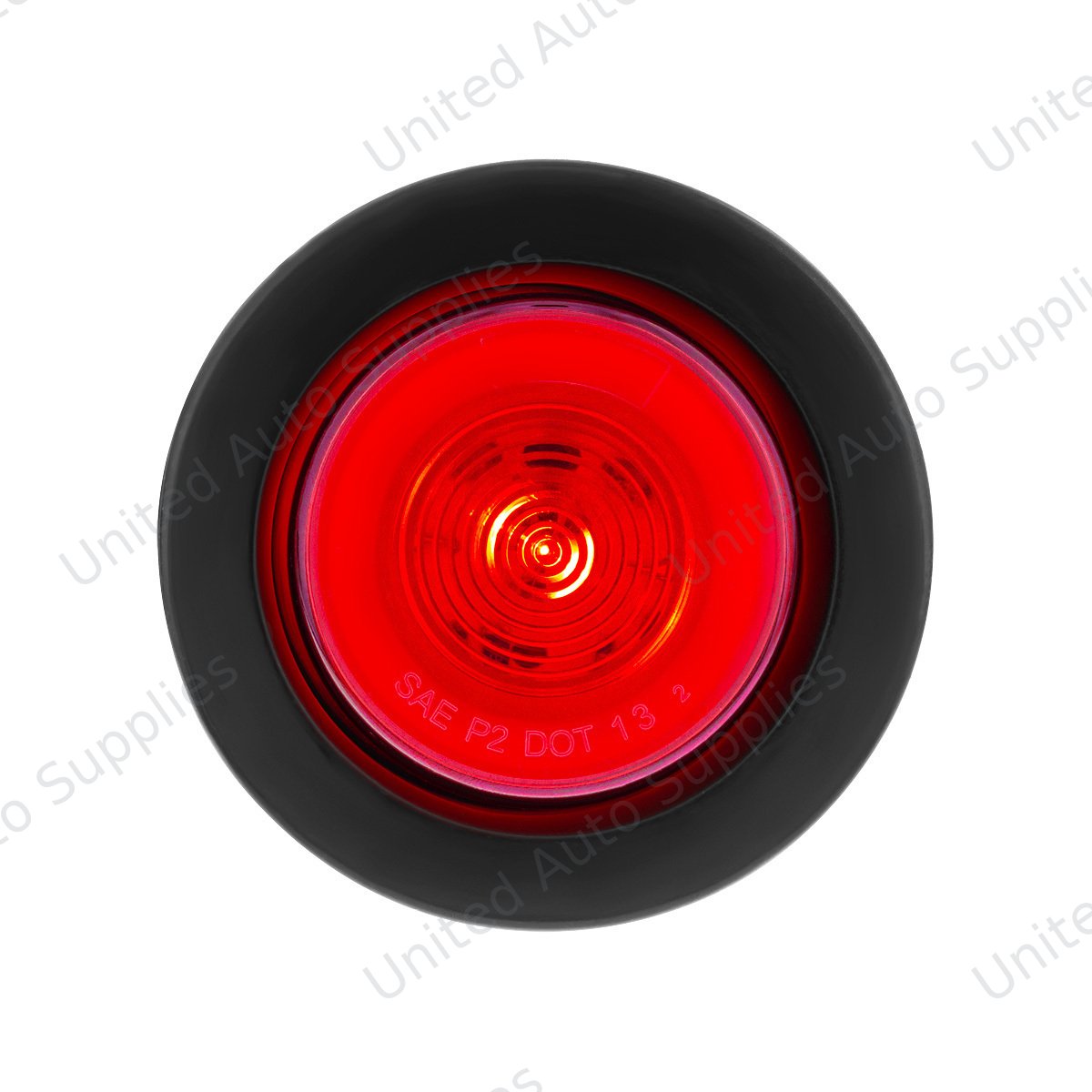 GloLight 9 LED 2.5" Round Clearance/Marker Light Kit - Red LED/Red Lens