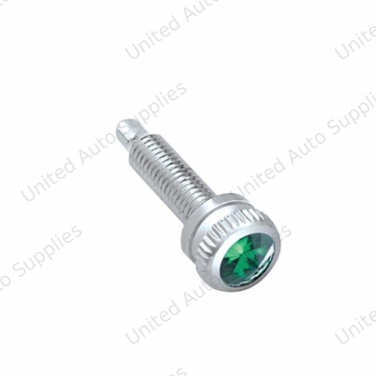 Short Dash Screw With Green Crystal For Navistar International (6-Pack)