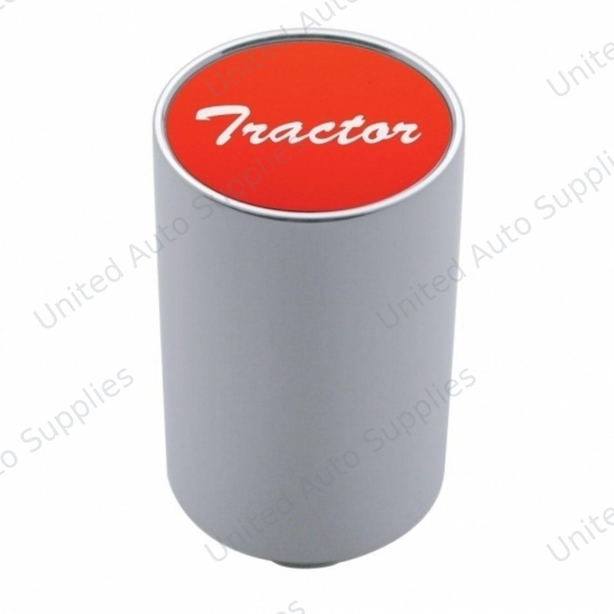 "Tractor" 3" Air Valve Knob - Red Aluminum Sticker