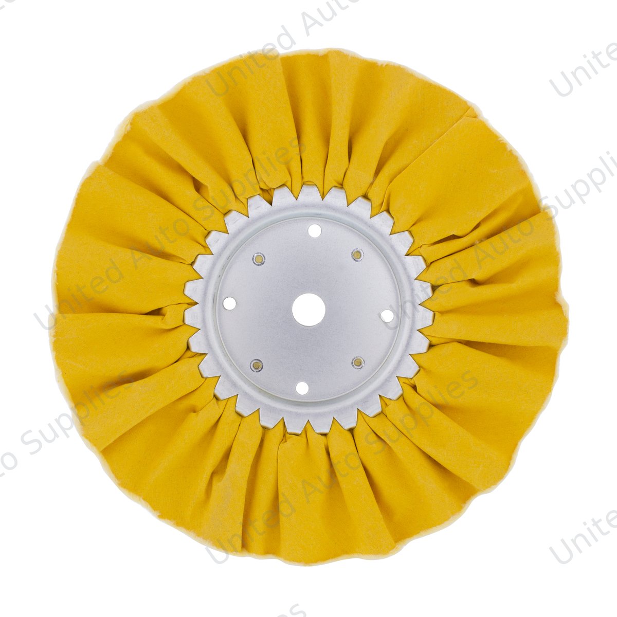 10" Yellow Treated Airway Buff - 5/8" & 1/2" Arbor