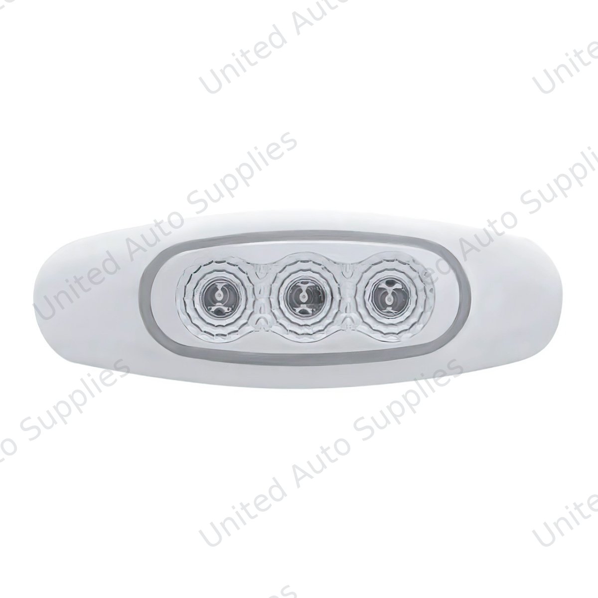 3 LED Reflector Light (Clearance/Marker) - Red LED/Clear Lens (Bulk)