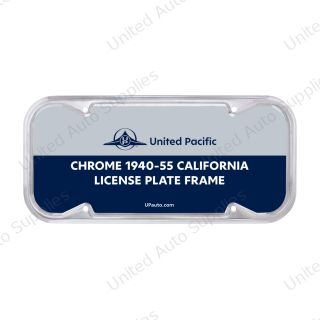 Chrome 1940-55 California License Plate Frame