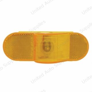 6" Oval Mid Trailer Turn Signal Light - Amber Lens
